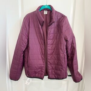 Victorias Secret Pink Packable Burgundy / Purple Puffer Jacket